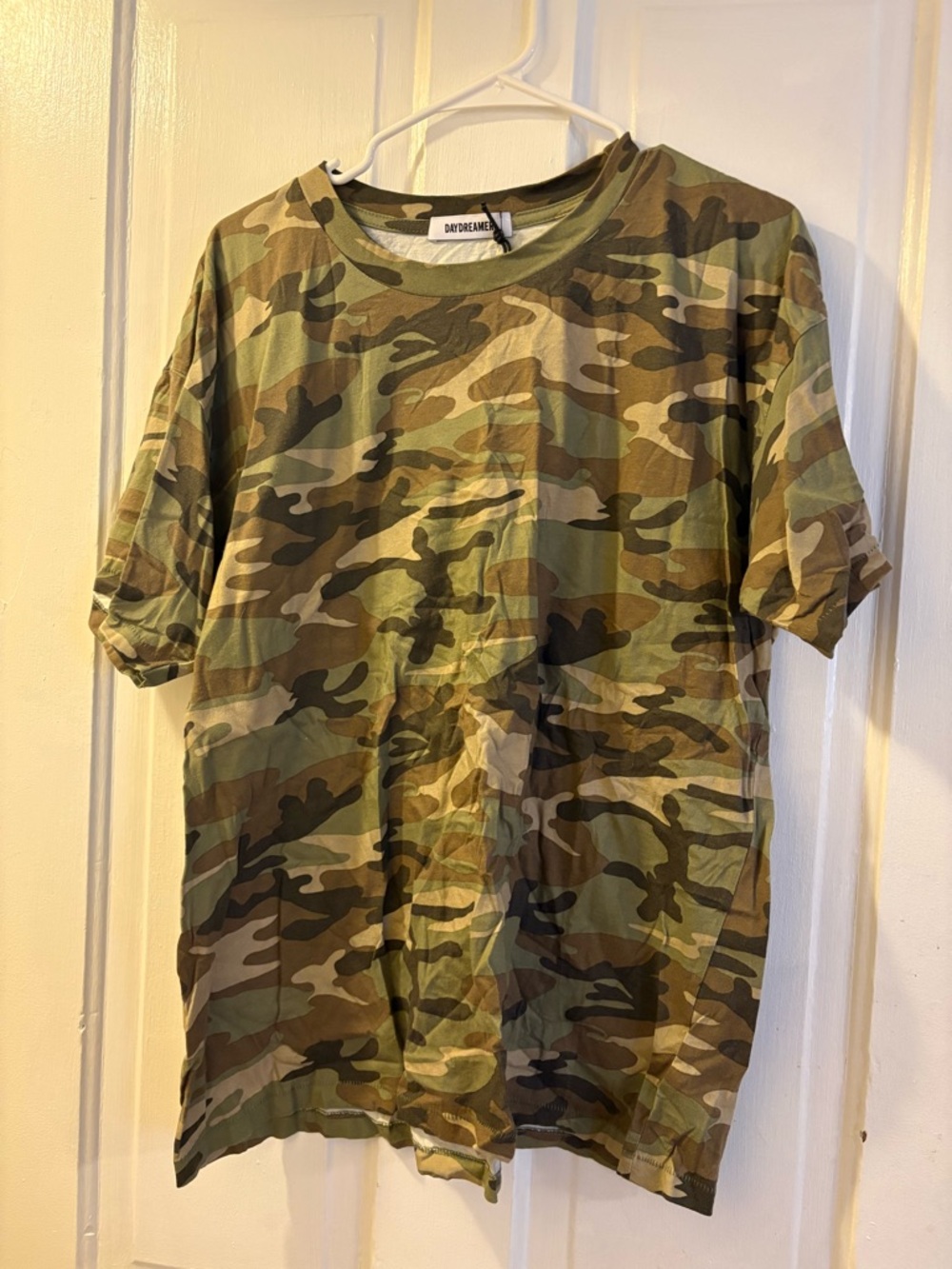 Daydreamer Camo Print Tee - Green/Brown